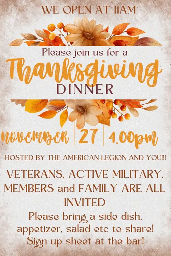 2025 Thanksgiving Dinner